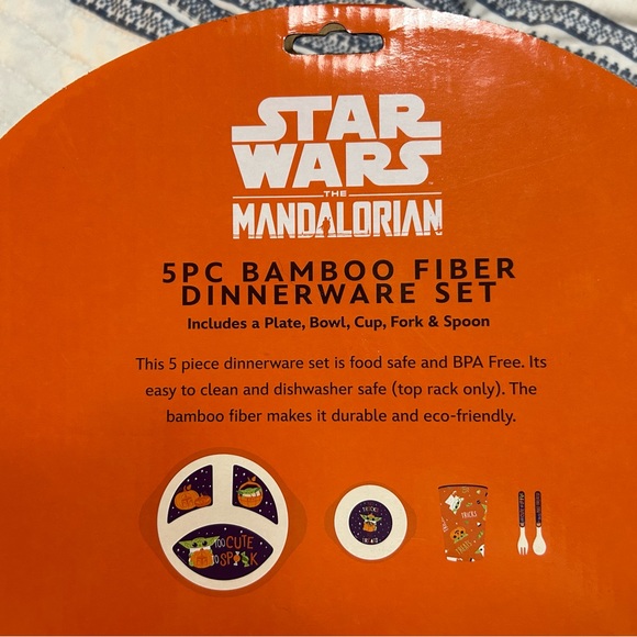 Baby Toddler Star Wars Bamboo Fiber Dinnerware 5pc Set - Picture 3 of 4